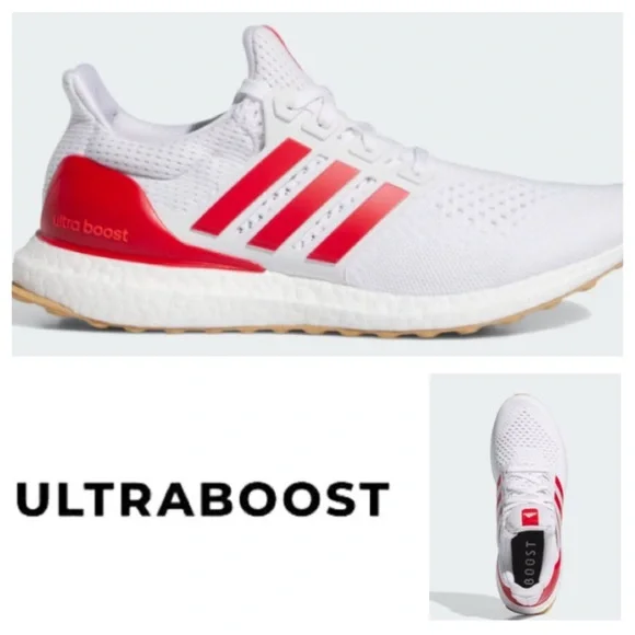 Adidas men’s Ultra boost 1.0 in Cloud White/Better Scarlet/Gum (8) - Picture 13 of 13